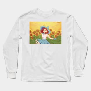 Magi in sunflowers Long Sleeve T-Shirt